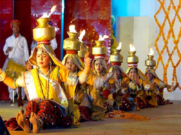 Chari Folk Dance of Rajasthan fire performance